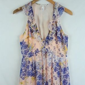 Leith Floral High Low Maxi Dress